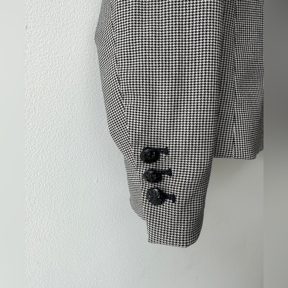 Lila Rose - Fine Houndstooth Blazer - Black & White - Size Large - Picture 4 of 9